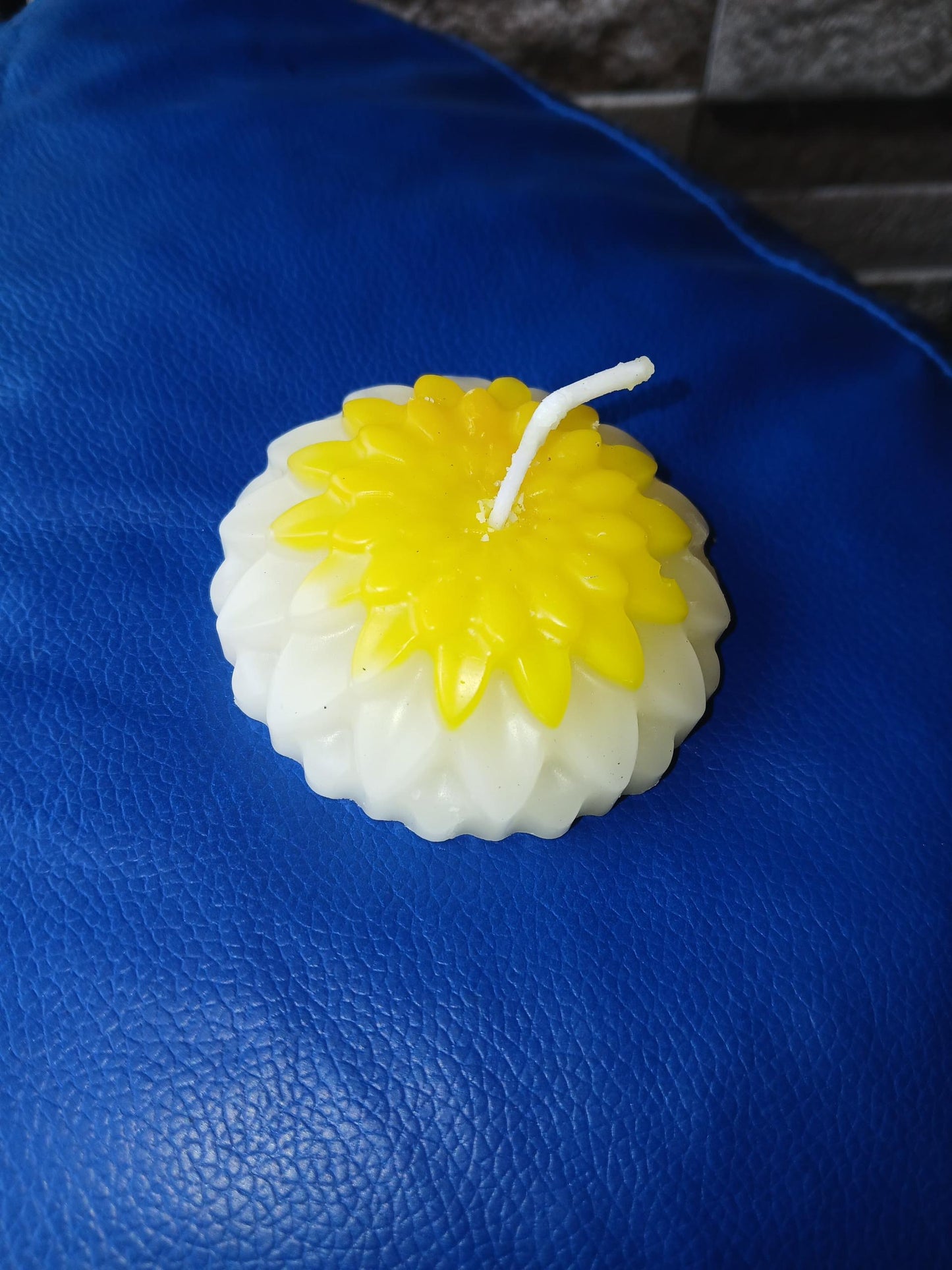 Teardrop Yellow Candle